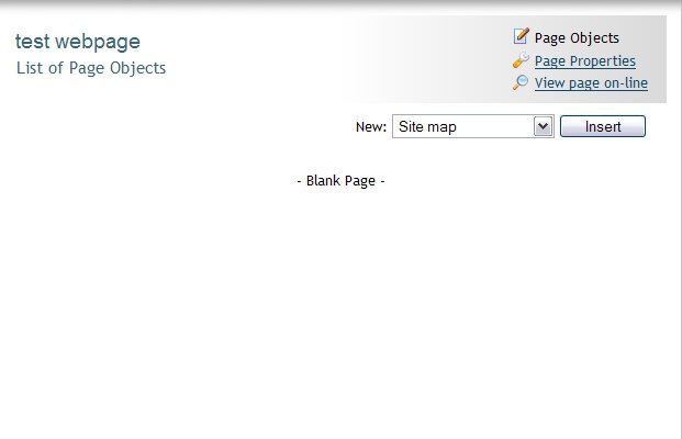Inserting a Site map