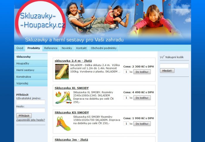 www.skluzavky  houpacky.cz